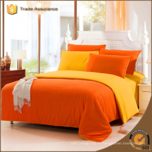Твердые ткани оранжевого цвета, реактивные печатные наборы постельных принадлежностей для дешевых